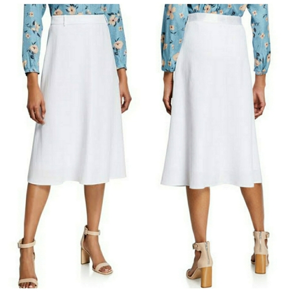 Koby Halperin Dakota White Lyocell Skirt - Picture 2 of 4
